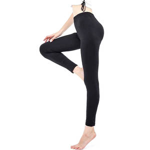 Women's High Waist Fitness Gym Yoga Pants Seamless Elastic Waist <b>Leggings</b> Solid <b>Pattern</b> Quick Dry Spandex/Polyester Wholesale - Product Image 3