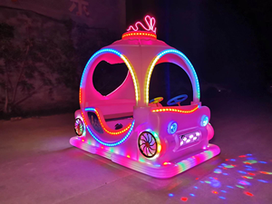 Charming HGR Amusement <b>Electric</b> Princess Kiddie <b>Car</b> Thickened Roll Moulding Shell 160KG Load Capacity for <b>Children</b> Adults - Product Image 5