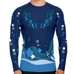 Camiseta de Compresión Personalizada de Manga Corta con Logotipo de Surf para MMA/BJJ, Rashguard Sublimado de Jiu Jitsu, Diseña Tu Propio Rashguard Personalizado - Product Image 5