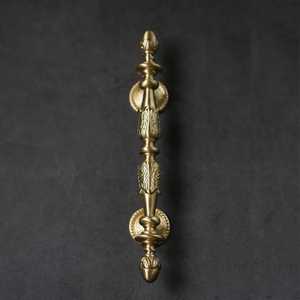 Antique Brass Door Handle Set Victorian Style Zinc Alloy Interior Door Lever Classical Home Security Furniture Hardware - Product Image 1