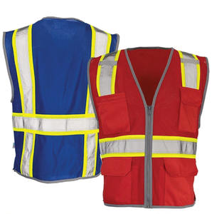 Chaleco Reflectante de Alta Visibilidad, Transpirable, para Guardias de Seguridad, Tráfico en Exteriores, con Múltiples Bolsillos, para Hombre, con su Logotipo - Product Image 1