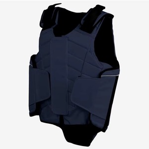 Protector Corporal Ecuestre Personalizado en Negro y Azul Marino, Chaleco de Seguridad para Montar a Caballo, Protección Contra Impactos de Espuma EVA, Venta al Por Mayor OEM - Product Image 4