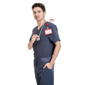 ชุดสครับ VN SUPPLIERS สวมใส่สบาย ใช้งานได้จริง เหมาะสำหรับร้านเสริมสวย ชุดสครับสำหรับผู้หญิง ชุดคลุมสำหรับห้องปฏิบัติการทางการแพทย์ - รับผลิตแบบ OEM/ODM - มีตัวอย่างให้ฟรี - Product Image 1