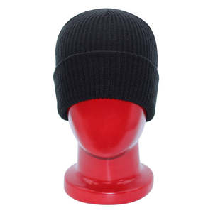 Bonnets d'hiver personnalisés avec logo brodé pour hommes et femmes, en tricot côtelé en laine mérinos, acrylique, coton, cachemire, avec logo de créateur - Product Image 2