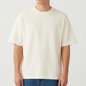 T-shirt pour homme en coton et polyester, vêtements indiens, fabricant de vêtements pour hommes, taille oversize - Product Image 1
