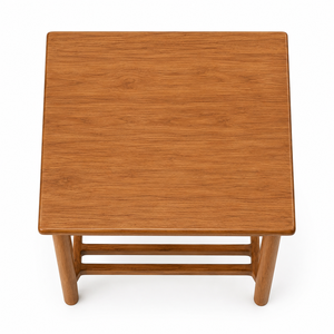 Mesa de Comedor Cuadrada Moderna de Teca, Diseño Escandinavo Minimalista, Muebles de Comedor Impermeables para Interiores de Villa - Product Image 3