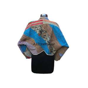 เสื้อแจ็คเก็ตผู้หญิงถักนิตติ้งจากผ้าฝ้ายสไตล์อินเดียหลากสีแบบกลับด้านได้ เป็นมิตรกับสิ่งแวดล้อม ระบายอากาศได้ดี เหมาะสำหรับฤดูหนาว ความหนาปานกลาง - Product Image 6