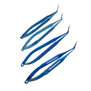 Pinces de Capsulorhexis en Titane Anodisé Bleu Inamura, Micro-Pinces Ophtalmiques, Outils Personnalisés, Fournisseur en Gros - Product Image 2