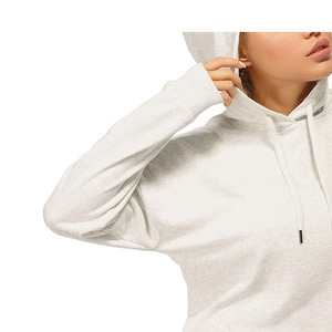 Sudadera con capucha unisex extragrande de algodón 100% con forro polar bordado, informal, de invierno, con cremallera, personalizada, para mujer, al por mayor - Product Image 3