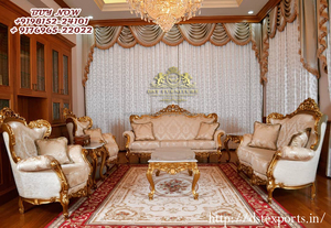 French Style Hand Carved Living Room Furniture European Style Hand Carved Living Room <b>Sofa</b> Set Classical <b>7</b> <b>Seater</b> <b>Sofa</b> Set Home - Product Image 5