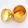 Pet Urn Teardrop Shape Stainless Steel Airtight For <b>Dogs</b> Paw Print Design Gold Color - Product Image 3