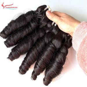 2025 productos calientes 100% Paquete de cabello vietnamita crudo muy sedoso vapor hinchable extensiones de cabello de trama rizada colores negros - Product Image 5