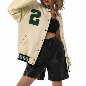 Chaqueta Bomber Varsity para Mujer, Estilo Letterman, Personalizada, Moda Urbana, Ropa de Invierno para Fabricantes - Product Image 3