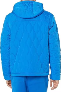 Blouson matelassé chauffant pour homme, style vintage, écologique, respirant, avec capuche, poche avant, coupe confortable et douillette pour l'automne - Product Image 5