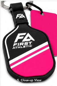 Pickleball Keychain Mini Paddle and Ball Design Durable Metal <b>Ring</b> Lightweight Portable Accessory for Sports Fans Players - Product Image 5