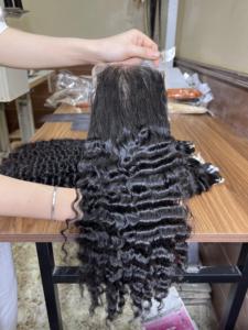 Wig Closure Lace 5x5 Burmese Curly Raw Hair Natural Color 26 Inch Human Hair Wigs Women Wholesale Vietnamese Virgin Hair - Product Image 5