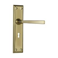 Juego de Cerradura de Embutir de Acero Inoxidable para Puerta Principal con Llaves, Mecanismo de Cierre Duradero y de Larga Duración