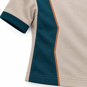 Premium Contrast Panel Crew Neck <b>T</b> <b>Shirt</b> for <b>Men</b> Custom Short Sleeve Eco-Friendly Breathable Quick Dry 100% <b>Polyester</b> Sportswear - Product Image 3