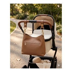 Bolso de Maternidad para Mujer, Cuero Genuino, Forro de Poliéster, Cierre Magnético, Ligero, Gran Capacidad, Resistente al Agua, a la Moda - Product Image 5