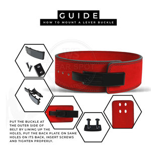 เข็มขัดยกน้ำหนักแบบ Lever Belt ขายดี เข็มขัดออกกำลังกายหนังวัวแท้ กันลื่น เป็นมิตรกับสิ่งแวดล้อม ระบายอากาศได้ดี ผลิตในประเทศปากีสถาน - Product Image 4