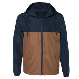 Veste coupe-vent à capuche pour homme, color-block, respirante, en polyester, décontractée, pour le printemps - Product Image 4