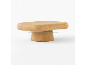 Table basse en béton de forme organique avec piétement sculptural, table centrale moderne pour intérieur et extérieur, mobilier design sur mesure - Product Image 3