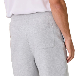 Men's Gray Solid Color Drawstring <b>Bermuda</b> <b>Shorts</b> Casual Knitted Cotton Breathable With Pockets Mid Waist Style - Product Image 6