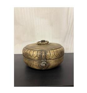 Boîte de rangement artisanale en laiton, conteneur métallique décoratif, organisateur de style vintage, pièce d'appoint pour l'ameublement intérieur. - Product Image 2