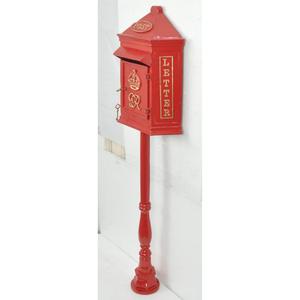 Luxury GR Red Coated Garden Post Box With Stand Ground Mount Wholesale Price - Product Image 3