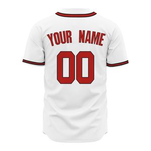 OEM Printed Baseball Sport Jersey Men's <b>Red</b> Baseball Jerseys With USA Design Custom Design Unisex Softball Jerseys - Product Image 3
