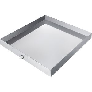 Vasca per Lavatrice in Acciaio Zincato Rinforzato 32 x 30 x 2,5 Pollici, Spessore 18 GA, Componenti Compatti per Attrezzature di Lavaggio e Stiratura - Product Image 1
