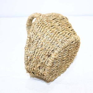 Petit panier à fleurs rustique écologique multifonctionnel à long manche tressé, cadeau pour mariages, fleurs artificielles polyvalentes - Product Image 2