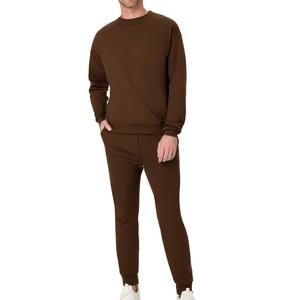 Men's Straight <b>Trousers</b> Brown Canvas Sweatpants Elastic Waist Drawstring Casual Joggers Side Pockets Midweight Woven <b>Summer</b> - Product Image 3
