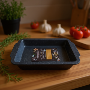 Plat carré profond de 36 cm, aspect marbre, plat à four et moule à pâtisserie, Bandeja - Product Image 3