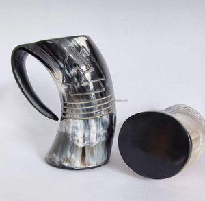 New design natural horn drinking horn <b>mugs</b> customization logo and customization size available - Product Image 1