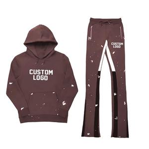 Conjunto Deportivo Ligero Reversible de Poliéster/Algodón, Sudadera con Capucha y Pantalones Deportivos Anchos con Bolsillos Laterales, Unisex - Product Image 1
