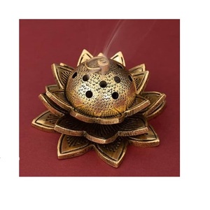 Latest Design Brass Gold Color Incense And Bakhoor Burner <b>Top</b> Quality Round Shape Incense Burner At Inexpensive Price - Product Image 2