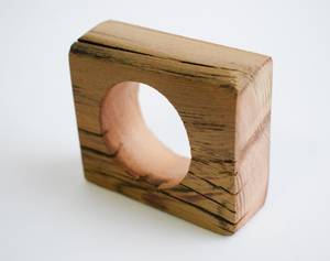 Personalized Bamboo Napkin <b>Ring</b> Square Wooden Table Decor Custom <b>Name</b> Engraved Dinner Napkin Holder for Wedding - Product Image 2