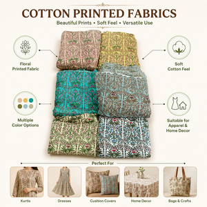 Tela de Algodón Estampada al por Mayor, Material Textil Suave con Patrón Floral para Vestidos, Decoración del Hogar y Manualidades - Product Image 6