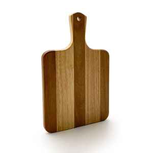 Tabla de Cortar Cuadrada de Madera de Acacia con Asa, Ecológica y Apta para Lavavajillas, Multifuncional para Cortar Carne, Verduras y Pan - Product Image 4