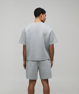 เสื้อยืดคุณภาพสูง ผ้าฝ้าย 100% เนื้อหนา หรูหรา สวมใส่ได้ทั้งชายและหญิง สกรีนโลโก้ได้ตามต้องการ ทรงบ็อกซี่ เสื้อยืดเปล่าทรงโอเวอร์ไซส์ เสื้อยืดผู้ชาย - Product Image 1