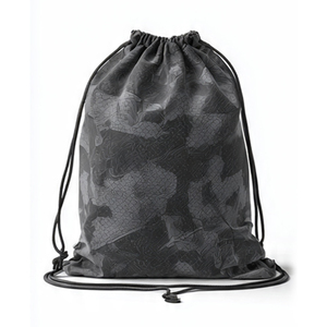 Mochila de gimnasio con cordón, mochilas deportivas de nailon con cordón, bolsas deportivas de camuflaje negras con bolsillo y logo - Product Image 2
