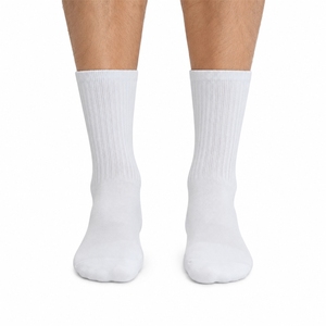 <b>Men</b> Sports <b>Socks</b> Comfortable Breathable Durable Stylish Minimal Premium Crew <b>Socks</b> Stylish <b>Ribbed</b> Design Urban Fashion Fir <b>Men</b> - Product Image 1
