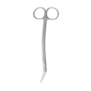 Ciseaux chirurgicaux dentaires Locklin 16,5 cm à bord de scie angulaire, manche courbé, en acier inoxydable, instrument médical chirurgical - Product Image 5