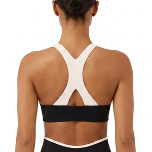 Fashion Zipper Front Yoga Gym Sports Bra Woman Breathable Women's High Support Backless Crop Sports Bra - Product Image 3