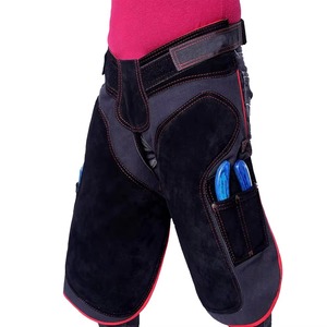 Chaps de ferrier unisexe en cuir véritable robustes, réglables, pour la protection des jambes et la coupe des sabots - Product Image 6