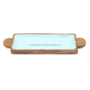 Grande planche à découper en bois de cuisine à tiroirs en bambou respectueux de l'environnement Pièces intemporelles avec emballage durable - Product Image 2