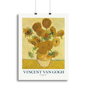 Impresión en lienzo o póster de girasoles, hermosa obra de arte para decoración del hogar - Product Image 1