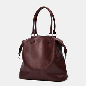 Bolsos de Mano para Mujer al por Mayor, Textura Suave de PU, Impermeables, con Cierre, Bolso Tote Casual, Gran Capacidad, Versátiles, Simples, de Hombro y Cruzados - Product Image 3