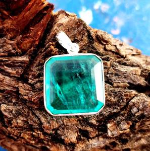 พาราอิบาทัวร์มาลีนจี้เงินแท้ทำด้วยมือเงิน 925 เครื่องประดับอัญมณีหรูหราของขวัญสง่างามผู้หญิง - Product Image 1